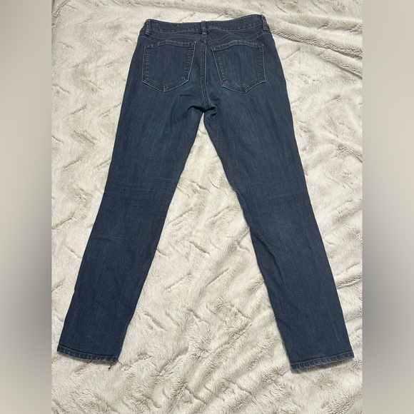 LOFT Women's Curvy Skinny Jeans P Petite- Dark Blue - Picture 5 of 16